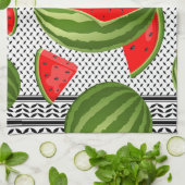 スイカパレスティナのマップスライス キッチンタオル (折り畳み)