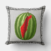 スイカパレスティナのマップスライス クッション (正面)