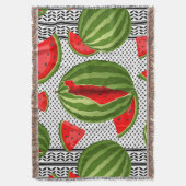 スイカパレスティナのマップスライス スローブランケット (正面縦)