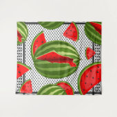 スイカパレスティナのマップスライス タペストリー (正面(横))