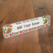 スイカパレスティナのマップスライス デスクネームプレート (側面)