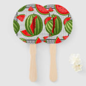 スイカパレスティナのマップスライス ハンドファン (正面&裏面)