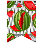 スイカパレスティナのマップスライス バンティングフラッグ (第3の旗)