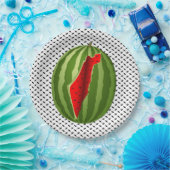 スイカパレスティナのマップスライス ペーパープレート (パーティー)