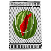 スイカパレスティナのマップスライス ミディアムペーパーバッグ (正面)