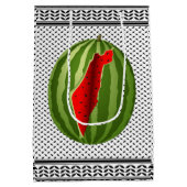 スイカパレスティナのマップスライス ミディアムペーパーバッグ (裏面)