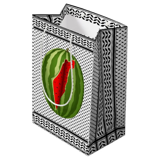 スイカパレスティナのマップスライス ミディアムペーパーバッグ (裏面アングル)