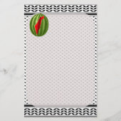 スイカパレスティナのマップスライス 便箋 (正面)