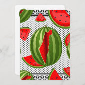 スイカパレスティナのマップスライス 招待状 (正面/裏面)