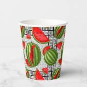 スイカパレスティナのマップスライス 紙コップ (正面)