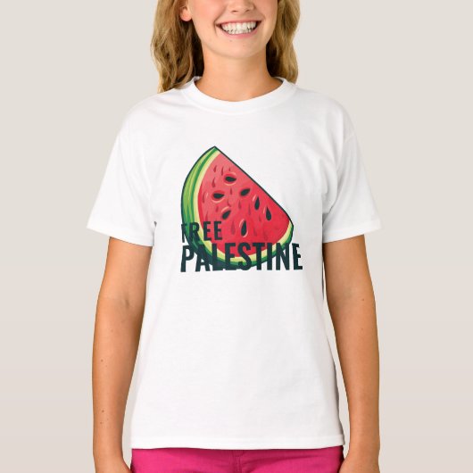 スイカパレスティナ無料 Tシャツ (正面)