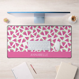 スイカパーソナライズされたの名 デスクマット