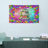 スイカパーソナライズされたキャラクター誕生日バナー 横断幕 (トレードショー)