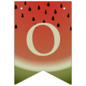 スイカパーソナライズされたスライス夏パーティー バンティングフラッグ (第1の旗)