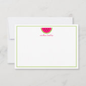 スイカパーソナライズされたノートカード サンキューカード (正面)