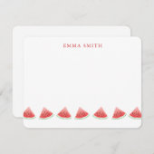 スイカパーソナライズされたノートカード ノートカード (正面/裏面)