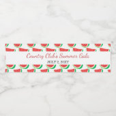 スイカパーソナライズされたパターン夏パーティー ペットボトルラベル (シングルラベル)