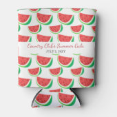 スイカパーソナライズされたパターン夏パーティー 缶クーラー (正面)