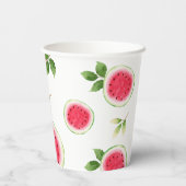 スイカパーソナライズされた誕生日紙カップ 紙コップ (裏面)