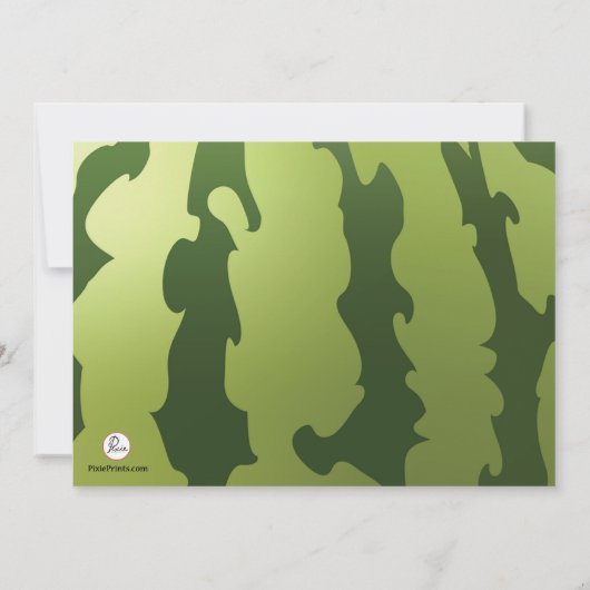 スイカパーティの招待状 招待状 (裏面)