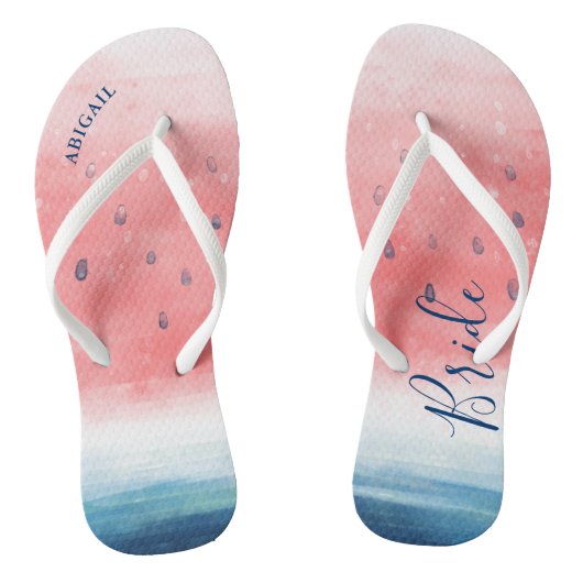 スイカビーチサンダルウェディングパーティーブライドサンダル ビーチサンダル (ソール)