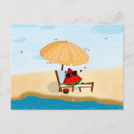 スイカビーチ夏休み シーズンポストカード