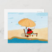 スイカビーチ夏休み シーズンポストカード (正面/裏面)