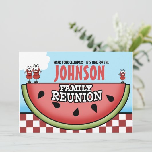 スイカピクニックファミリー懇親会招待状 招待状 (スタンド正面)