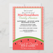 スイカピクニックファミリー懇親会招待状 招待状 (正面)