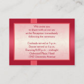 スイカピンクとアイボリーフローラエンクロージャカード エンクロージャーカード (裏面)