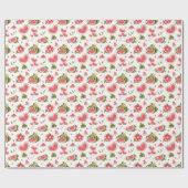 スイカピンクの夏の誕生日パーティー ラッピングペーパー (フラット)