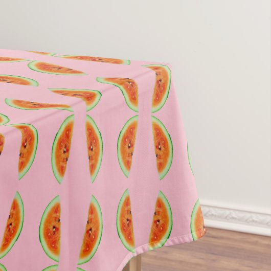スイカピンクグリーンBBQシーズサマー4エライン テーブルクロス (インサイチュ)