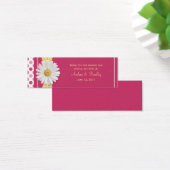 スイカピンクデイジーミニ結婚式の引き出物ラベル (デスク)