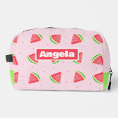 スイカピンクトイレタリーバッグ ドップキット (正面)