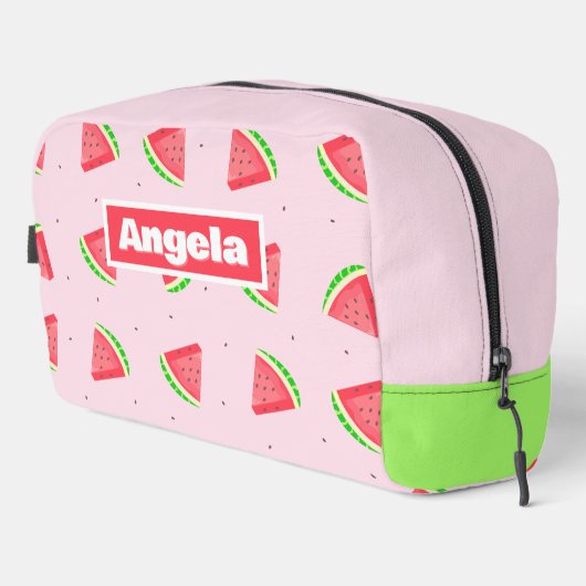 スイカピンクトイレタリーバッグ ドップキット (右コーナー)