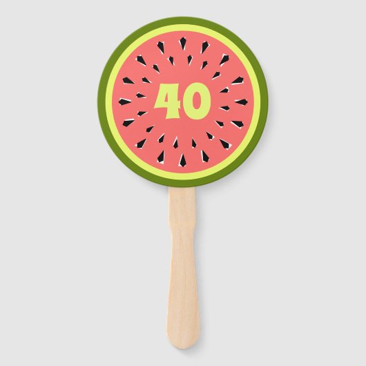 スイカピンク年齢40 ハンドファン (正面)