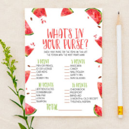 スイカピンク財布の赤ちゃんシャワーゲームに何が 便箋