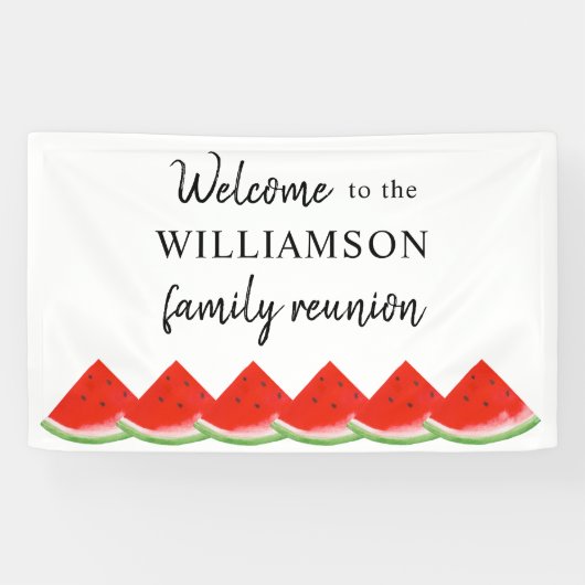 スイカファミリー懇親会へようこそ 横断幕 (横)