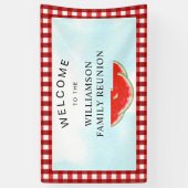 スイカファミリー懇親会へようこそ 横断幕 (縦)