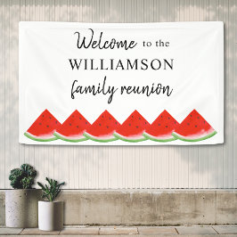 スイカファミリー懇親会へようこそ 横断幕