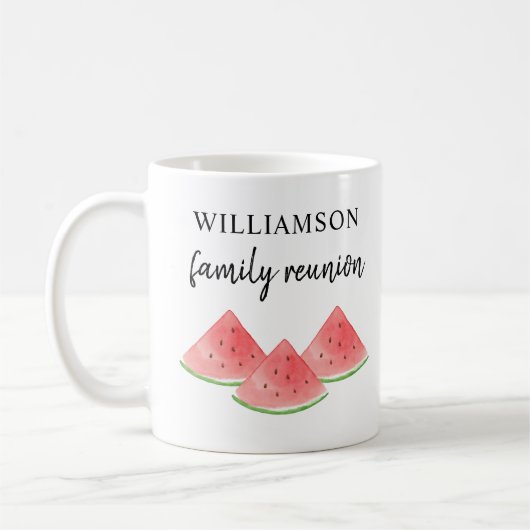 スイカファミリー懇親会コーヒーマグ コーヒーマグカップ (左)