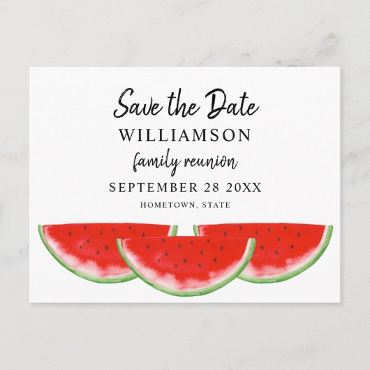 スイカファミリー懇親会保存日 案内ポストカード (正面)