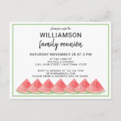 スイカファミリー懇親会招待状はがき インビテーションポストカード (正面)