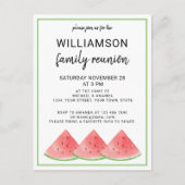 スイカファミリー懇親会招待状はがき インビテーションポストカード (正面)