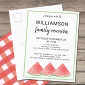 スイカファミリー懇親会招待状はがき インビテーションポストカード