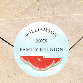 スイカファミリー懇親会 ラウンドシール