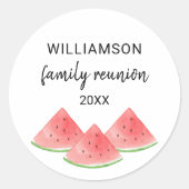スイカファミリー懇親会 ラウンドシール (正面)