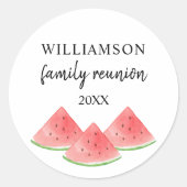 スイカファミリー懇親会 ラウンドシール (正面)