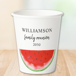 スイカファミリー懇親会 紙コップ