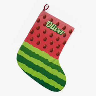 スイカフラグクリスマスストッキング ラージクリスマスストッキング
